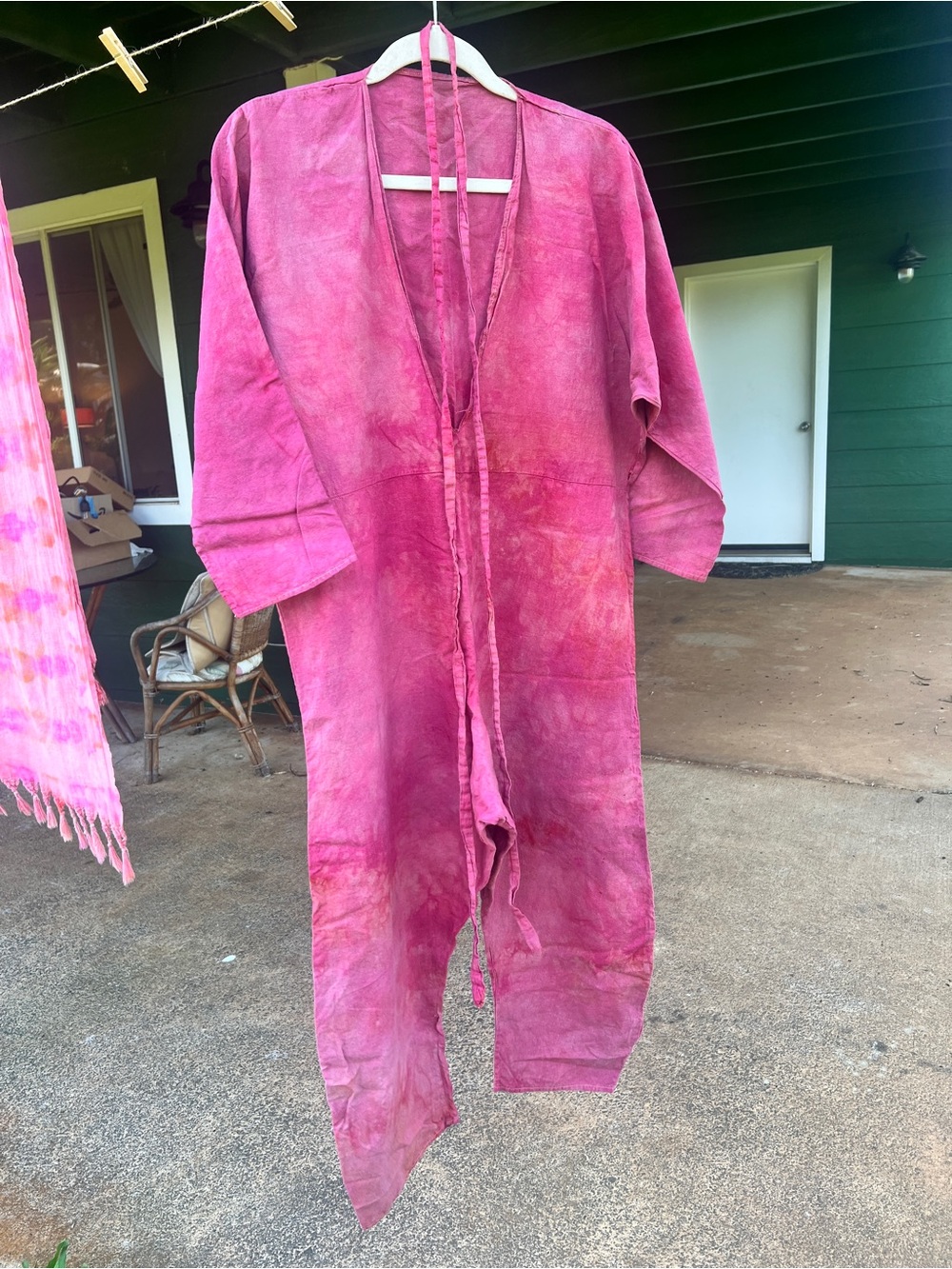 Handmade organic cotton muslin jumpsuit